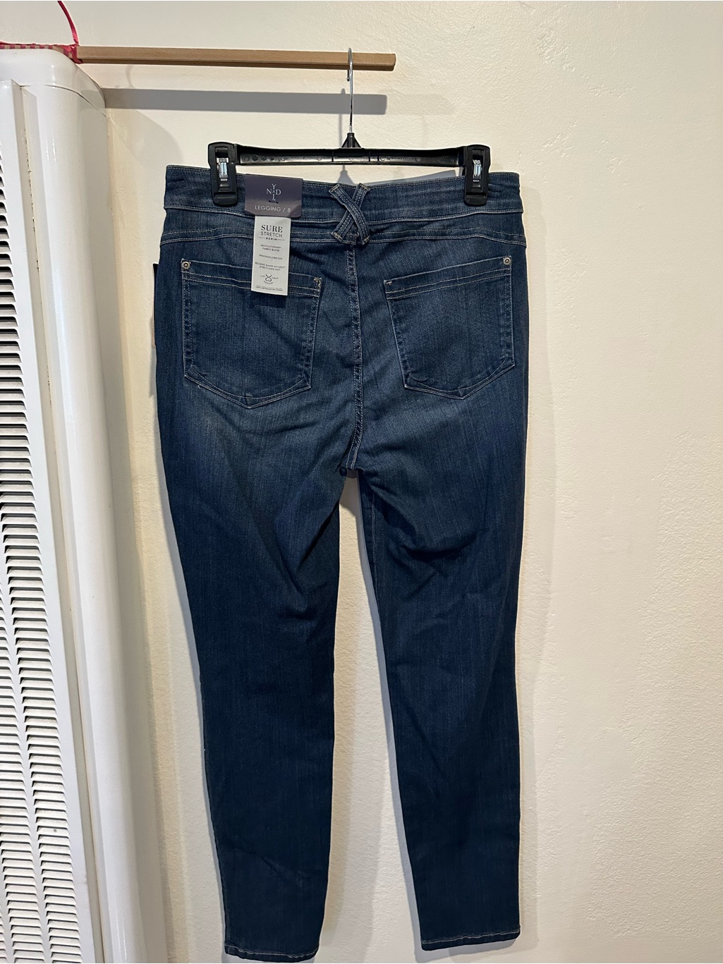 Nydj Dark Blue Stretch Jeggings